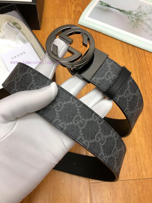 Gucci fabric, lined with a top layer of calf leather sole Paired with a rotating buckle Cust 6os7vmw1 - Image 3