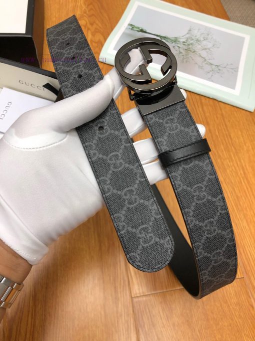 Gucci fabric, lined with a top layer of calf leather sole Paired with a rotating buckle Cust 6os7vmw1 - Image 6