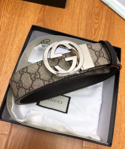 Gucci fabric, lined with a top layer of calf leather sole Paired with a rotating buckle Cust 98zxfmoz