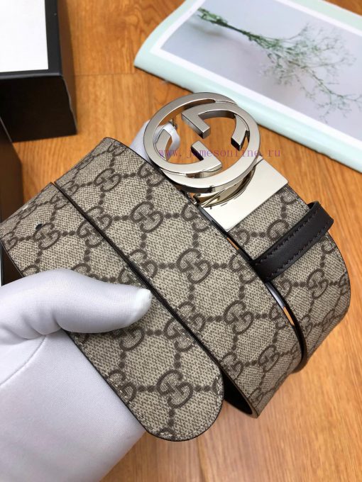 Gucci fabric, lined with a top layer of calf leather sole Paired with a rotating buckle Cust 98zxfmoz - Image 3
