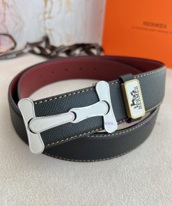 Hermes Hermes waist beltHanging buckle, classic pure steel material buckle head, double-side 976kbyxk