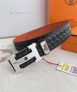 Hermes Hermes waist beltHanging buckle, classic pure steel material buckle head, double-side r5asatus