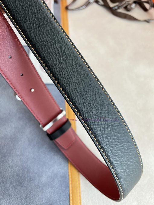 Hermes Hermes waist beltHanging buckle, classic pure steel material buckle head, double-side 976kbyxk - Image 6