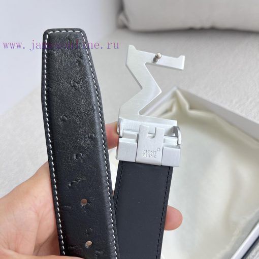Montblanc Montblanc ️ Belt and beltBuckle, new original classic boutique two-color buckle, p lk2nvucx - Image 6
