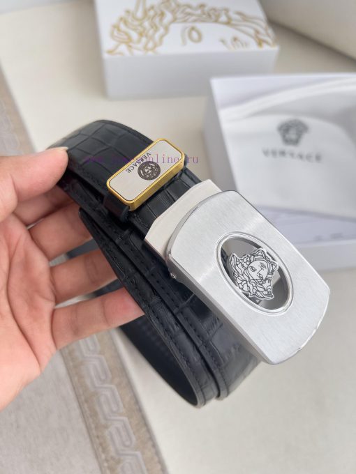 Versace Versace. ️ Belt and belt automatic beltAutomatic belt, classic head buckle made of p 9mxx9eqt - Image 4
