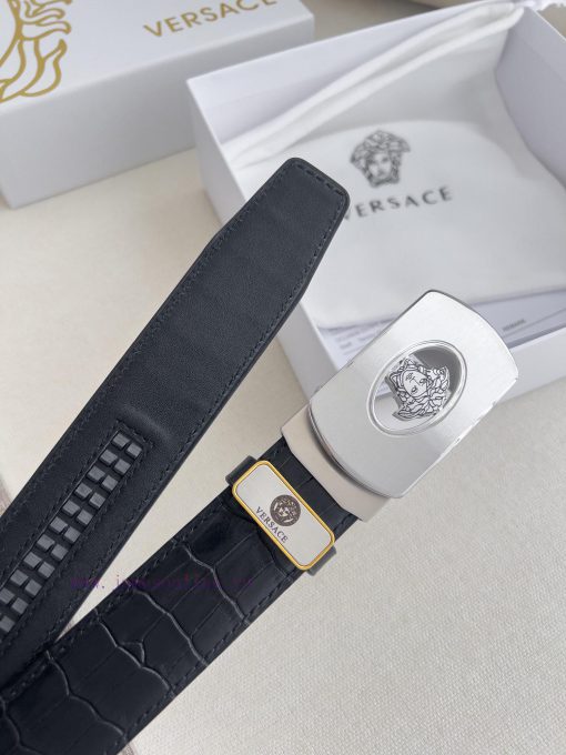 Versace Versace. ️ Belt and belt automatic beltAutomatic belt, classic head buckle made of p 9mxx9eqt - Image 8