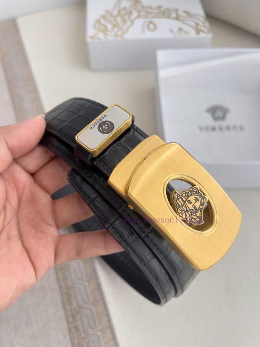 Versace Versace. ️ Belt and belt automatic beltAutomatic belt, classic head buckle made of p kzee9l0r - Image 3