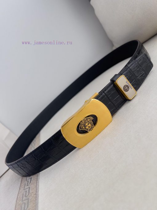 Versace Versace. ️ Belt and belt automatic beltAutomatic belt, classic head buckle made of p kzee9l0r - Image 4