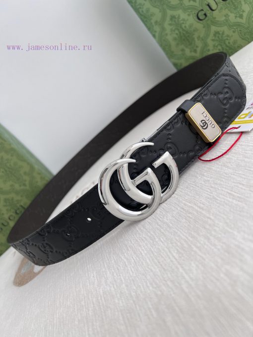 Gucci Gucci Belt ️ BeltHanging buckle, pure copper material buckle head, top layer cowhide, yl9x1use - Image 7