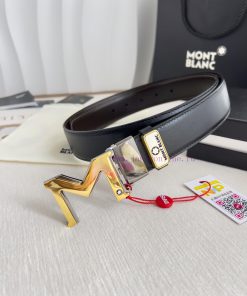 Montblanc Montblanc ️ Belt and beltBuckle, new original classic boutique two-color buckle, p 2yhq20ya