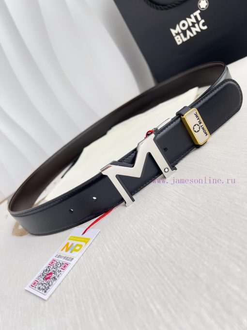 Montblanc Montblanc ️ Belt and beltBuckle, new original classic boutique two-color buckle, p 9qmxmwmj - Image 4