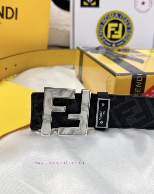 Belt FENDI Fendi ReproductionThe waistband is made of 100% cowhide, ensuring genuine leather wjgscdri - Image 9