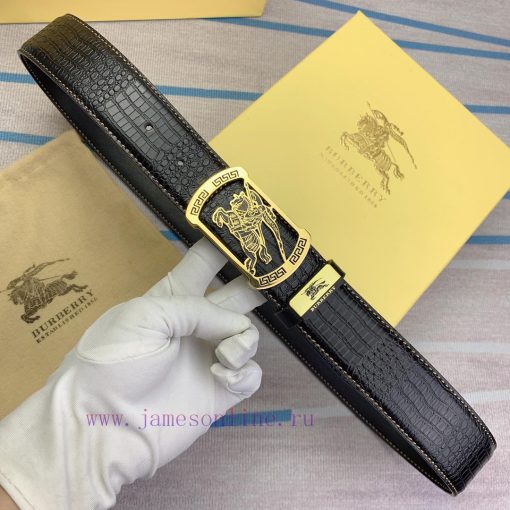 BurberryMaterial: Leather Belt with 100% Head Layer. The leather belt is guaranteed to be ge z3zzyx7v - Image 3