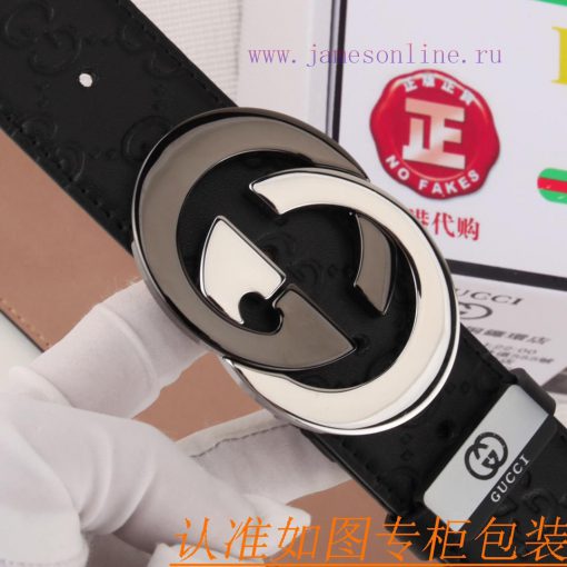 Belt and belt Gucci leather beltMen's belt material: 100% head layer cowhide belt, guarantee 7gdisvkb - Image 6