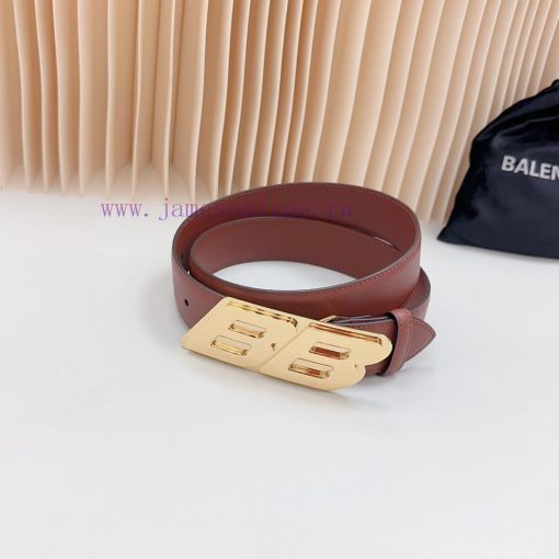 New 3.5cm Balenciaga official website, double-sided top layer cowhide material, length. 758. neb3og20 - Image 3