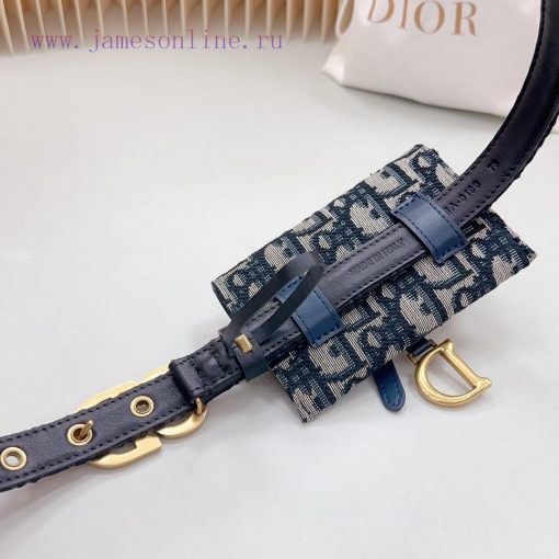 New 2.0cm Dior waist bag official website, double-sided top layer cowhide leather material, y5d23lgo - Image 5