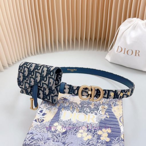 New 2.0cm Dior waist bag official website, double-sided top layer cowhide leather material, 1dfpf901 - Image 4