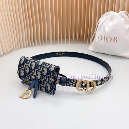 New 2.0cm Dior waist bag official website, double-sided top layer cowhide leather material, ao0mpcnr
