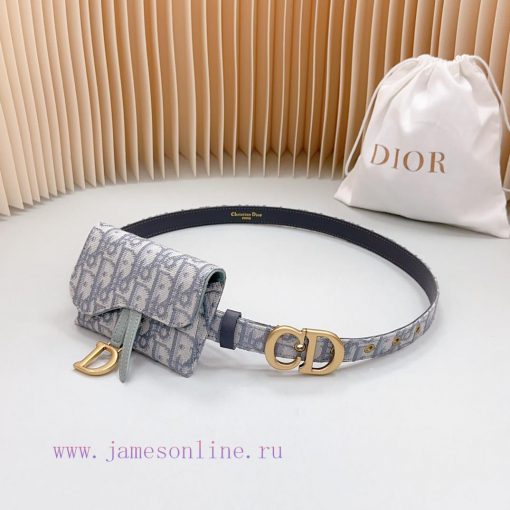 New 2.0cm Dior waist bag official website, double-sided top layer cowhide leather material, 6b8x7cuf - Image 2