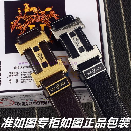 Hermes Her..mes️Identify and receive a punch as a giftMaterial: 100% head layer cowhide belt ut5ostvl - Image 9