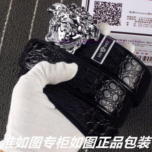Versace Ver... sace ️ Crocodile patternIdentify and receive a punch as a giftThe material is n8q07q4s - Image 4