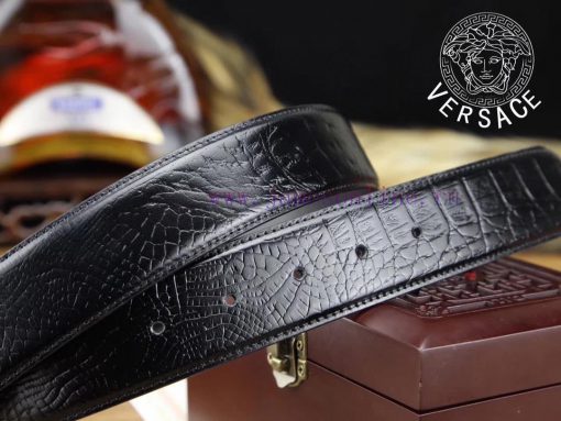 Complete setVERSACE100% dual color pure steel buckle materialThe front material of the belt q11ll61p - Image 9