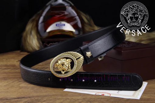 Complete setVERSACE100% dual color pure steel buckle materialThe front material of the belt q11ll61p - Image 10