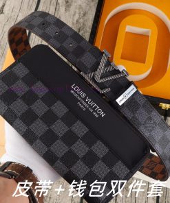 LV. Yilu Weideng Double Piece SetWooden box, belt+wallet, two-piece setGrade: Italian import dsv64kvp