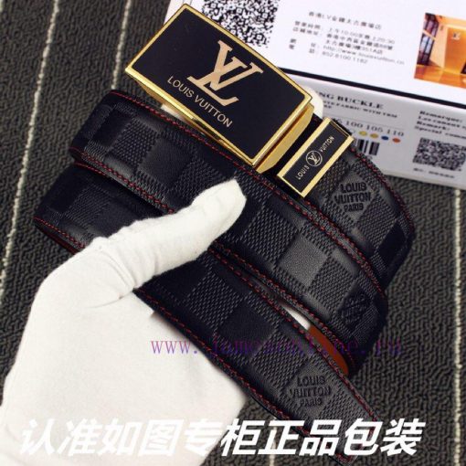 Lv... Louis Vuitton automatic buckleIdentify and receive a punch as a giftMaterial: 100% top 1ygqphzm - Image 3