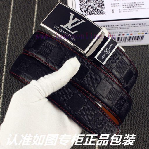 Lv... Louis Vuitton automatic buckleIdentify and receive a punch as a giftMaterial: 100% top swabtdq5 - Image 3