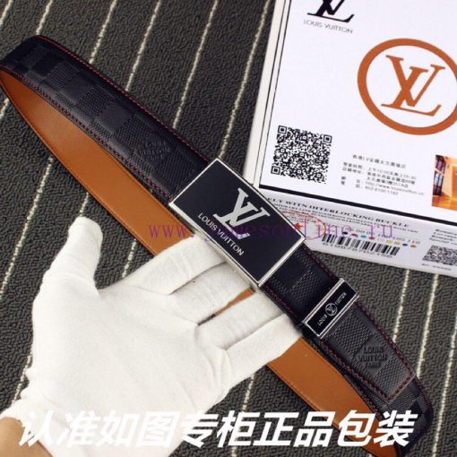 Lv... Louis Vuitton automatic buckleIdentify and receive a punch as a giftMaterial: 100% top swabtdq5 - Image 5