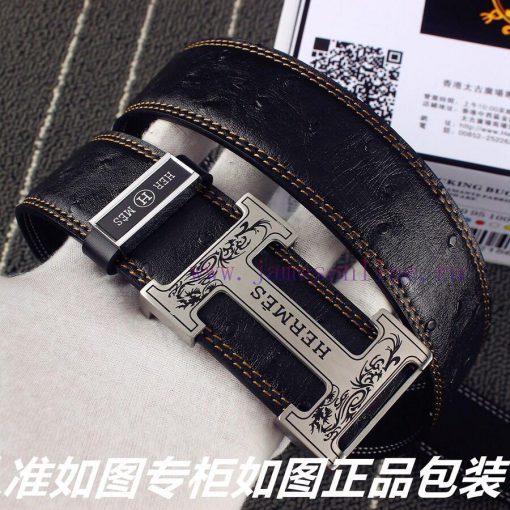 Hermes Her.. Mes ️ Ostrich patternIdentify and receive a punch as a giftMaterial: 100% head lri44n2k - Image 5