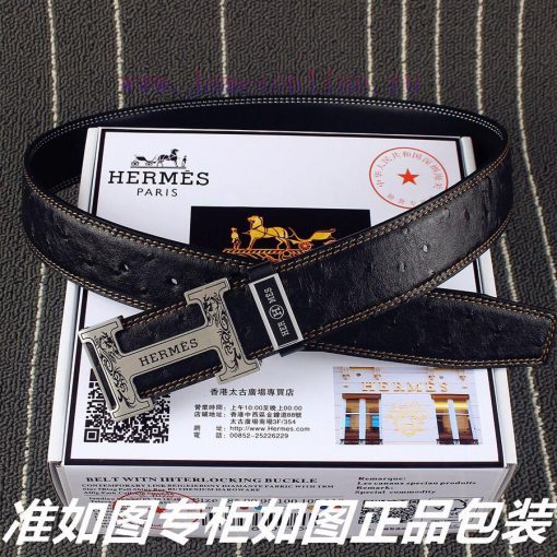 Hermes Her.. Mes ️ Ostrich patternIdentify and receive a punch as a giftMaterial: 100% head lri44n2k - Image 7