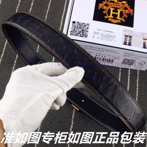 Hermes Her.. Mes ️ Ostrich patternIdentify and receive a punch as a giftMaterial: 100% head ss64wj0j - Image 9