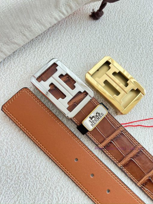 Hermes Hermes waist beltHanging buckle, classic pure steel material buckle head, double-side khd7vxnq - Image 10