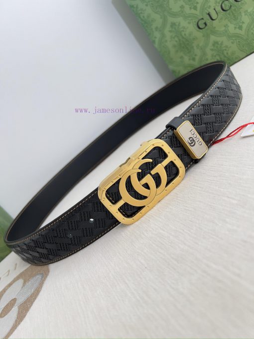 Gucci Gucci Belt ️ BeltHanging buckle, pure steel material buckle head, top layer cowhide, p ti6egt1z - Image 4