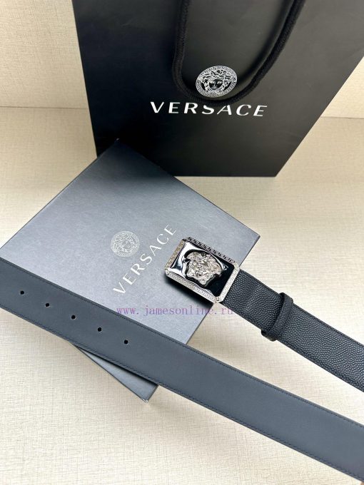 Width 4.0cm Versace This soft belt is adorned with a 3D Medusa belt buckle, which can be pai hulk4mqh - Image 10