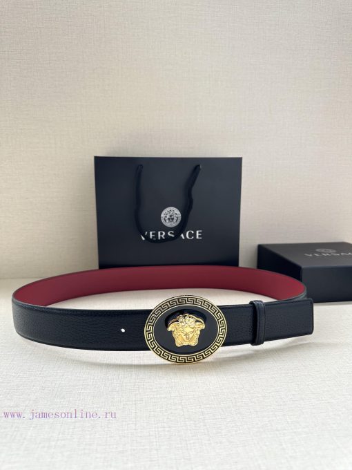 P Width 4.0cm Versace This oval accessory belt from Versace is adorned with the iconic Versa 33d1a182 - Image 2