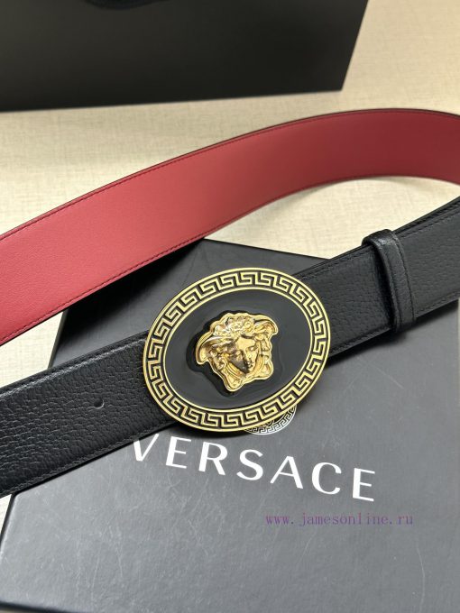 P Width 4.0cm Versace This oval accessory belt from Versace is adorned with the iconic Versa 33d1a182 - Image 3