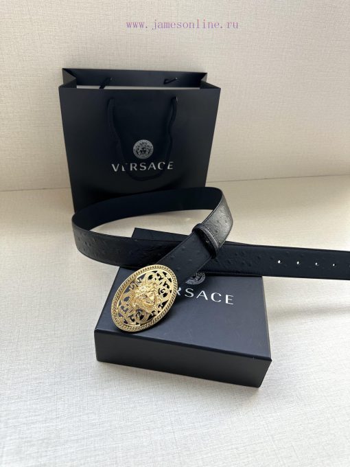 P Width 4.0cm Versace This oval accessory belt from Versace is adorned with the iconic Versa pxfhnk6k - Image 5