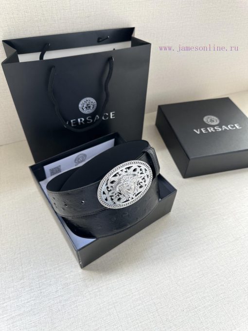 P Width 4.0cm Versace This oval accessory belt from Versace is adorned with the iconic Versa pxfhnk6k - Image 10