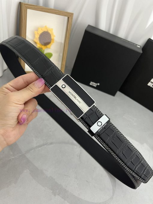 Montblanc Automatic BeltMaterial: Leather Belt with 100% Head Layer. The leather belt is gua mg6zgpj6 - Image 4
