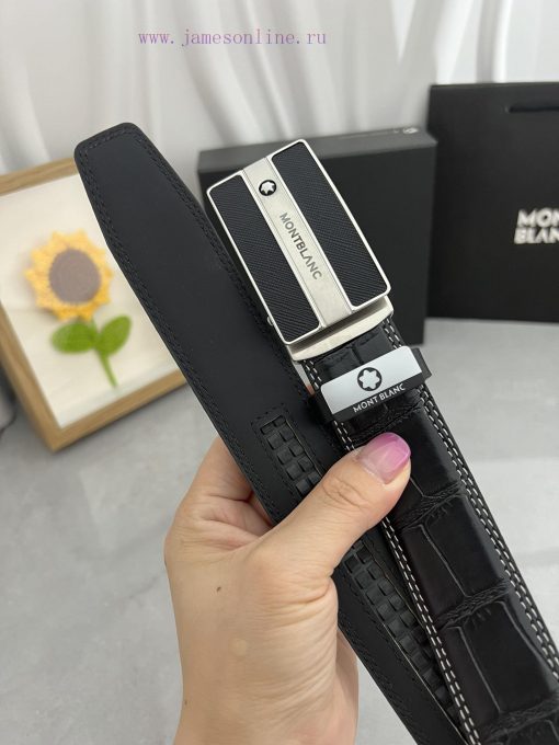 Montblanc Automatic BeltMaterial: Leather Belt with 100% Head Layer. The leather belt is gua mg6zgpj6 - Image 6