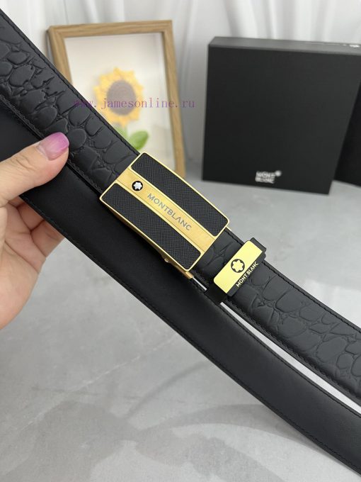 Montblanc Automatic BeltMaterial: Leather Belt with 100% Head Layer. The leather belt is gua mg6zgpj6 - Image 11