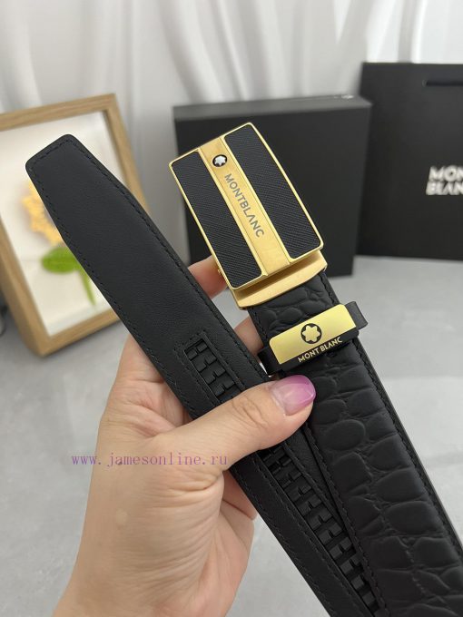 Montblanc Automatic BeltMaterial: Leather Belt with 100% Head Layer. The leather belt is gua mg6zgpj6 - Image 12