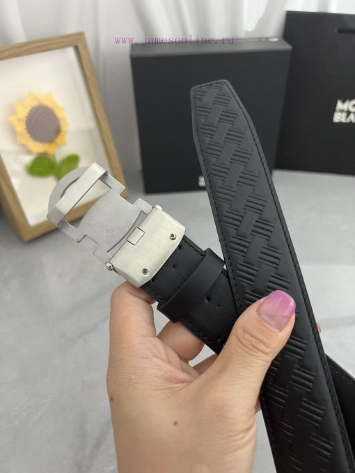 Montblanc Automatic BeltMaterial: Leather Belt with 100% Head Layer. The leather belt is gua eyr5n7k2 - Image 7