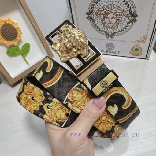 Versace. VersaceMaterial: Leather Belt with 100% Head Layer. The leather belt is guaranteed x13ganol - Image 2