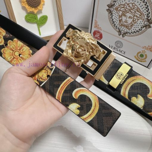 Versace. VersaceMaterial: Leather Belt with 100% Head Layer. The leather belt is guaranteed x13ganol - Image 4