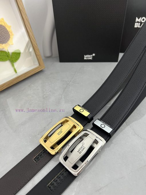 Montblanc Automatic BeltMaterial: Leather Belt with 100% Head Layer. The leather belt is gua o8cuhphf - Image 2