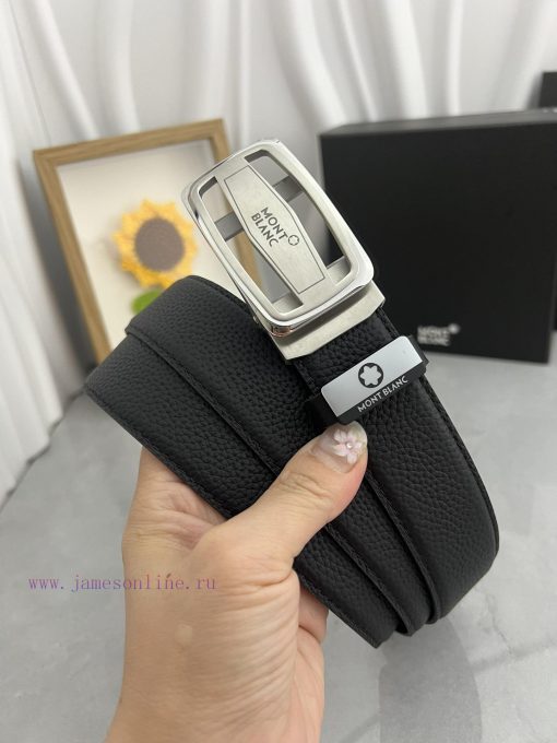 Montblanc Automatic BeltMaterial: Leather Belt with 100% Head Layer. The leather belt is gua o8cuhphf - Image 3